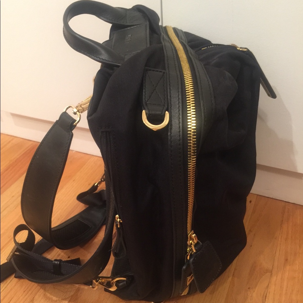 Caraa Studio 2 Medium Backpack Black With Gold Hardware